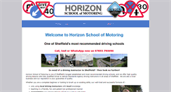 Desktop Screenshot of horizonschoolofmotoring.co.uk